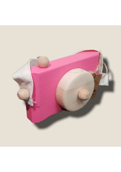 Dekoratif Organik Fotoğraf Makinesi, 1 2 3 Yaşındaki Erkek ve Kız Montessori Oyuncak-Gül Kurusu modelleri