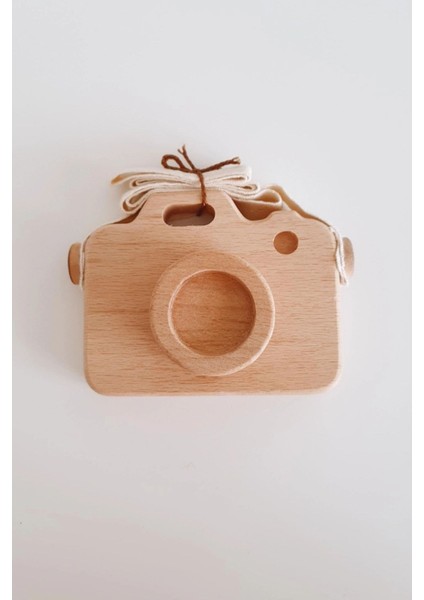 Ahşap Eğitici Oyuncak Fotoğraf Makinesi