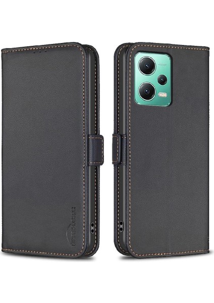 Xiaomi Redmi Not 12 Için Flip Case 5g Manyetik Kickstand Darbeye Tpu Pu (Yurt Dışından)
