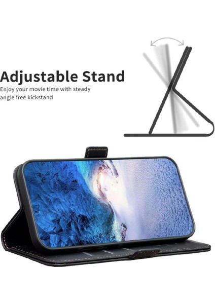 Xiaomi Redmi Not 12 Için Flip Case 5g Manyetik Kickstand Darbeye Tpu Pu (Yurt Dışından)