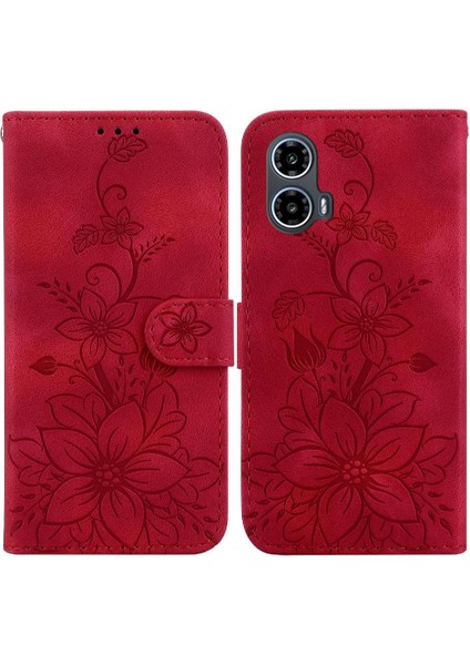Motorola Moto G24/G04 Manyetik Cüzdan Kickstand Kart Tutucu Için Flip Case (Yurt Dışından)