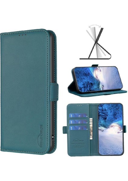 Xiaomi Redmi Not 12 Için Flip Case 5g Manyetik Kickstand Darbeye Tpu Pu (Yurt Dışından)