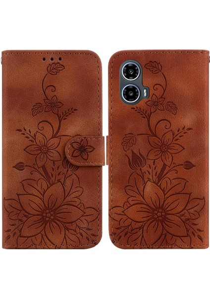 Motorola Moto G24/G04 Manyetik Cüzdan Kickstand Kart Tutucu Için Flip Case (Yurt Dışından)