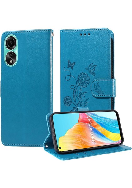 Oppo A78 4g Deri Kart Yuvaları Flip Çiçek Için Flip Case (Yurt Dışından) indirimleri