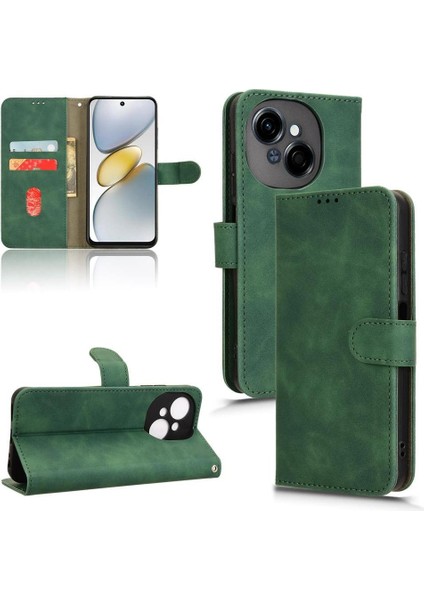 Tecno Spark Için Flip Case 1 Cüzdan Kart Yuvaları Tutucu Kickstand Yan (Yurt Dışından)