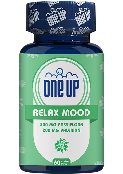 One Up Relax Mood Passiflora Ve Valerian 60 Kapsül