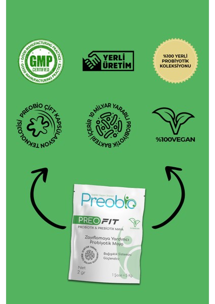 Preo Fit Probiyotik Gıda Takviyesi 20 Saşe x 2gr