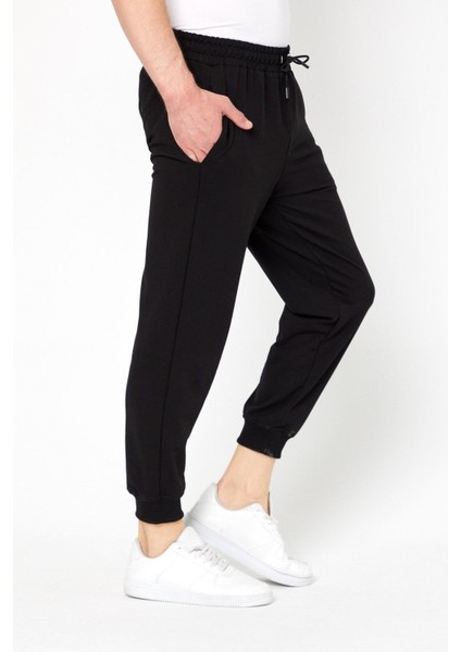 Jogger Fit Erkek Siyah Eşofman Altı