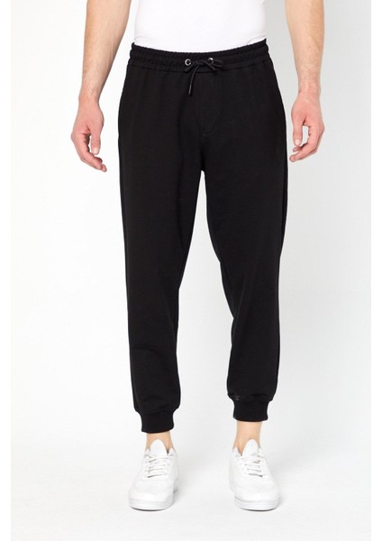 Jogger Fit Erkek Siyah Eşofman Altı