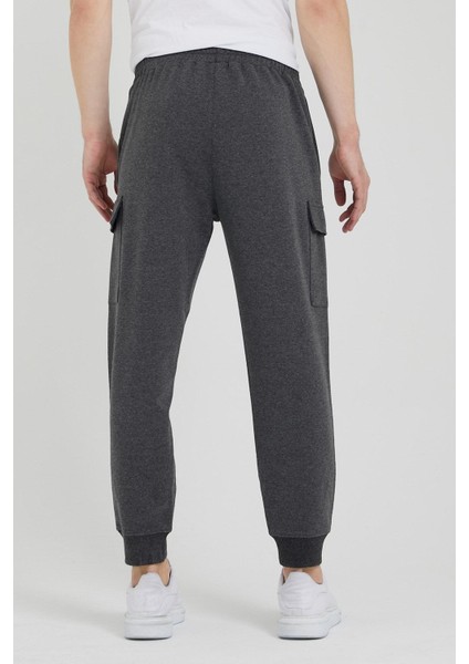 Kargo Cepli Jogger Fit Erkek Antrasit Eşofman Altı