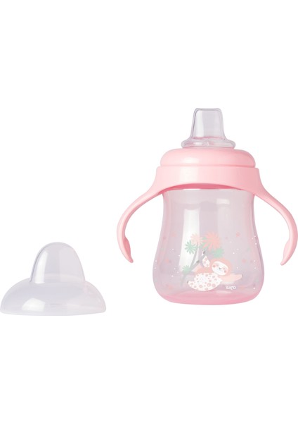 Yavaş Akışlı Damlatmayan Kulplu Alıştırma Bardağı Pudra Pembe fiyatları