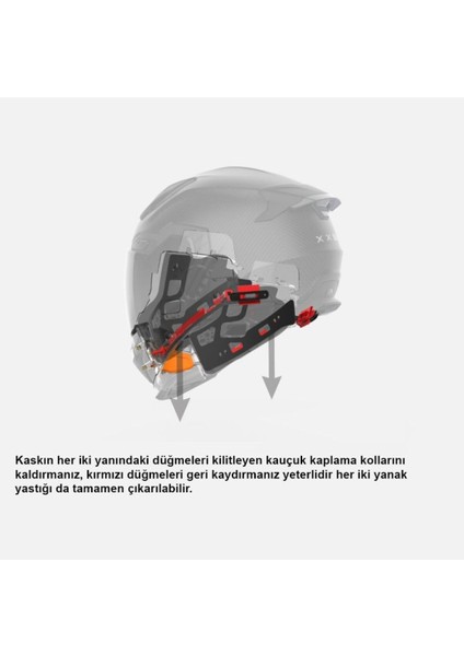 X.wst 3 Fluence Mat Siyah-Gri Kask