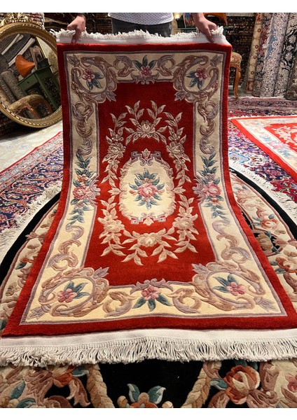 RD Ramazan Dağ El Halı Sanatı El Dokuma Kabartmalı Çin Halısı Iki Adet Eş Ebat 160 x 90 cm