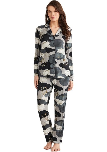 Kadın Petrol Pijama Takım 9727