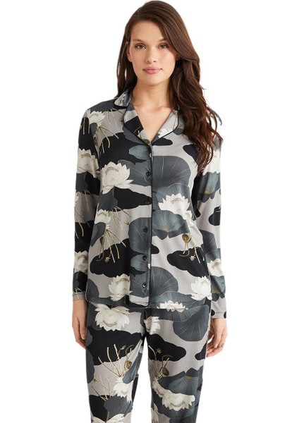 Kadın Petrol Pijama Takım 9727