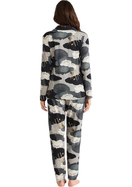 Kadın Petrol Pijama Takım 9727