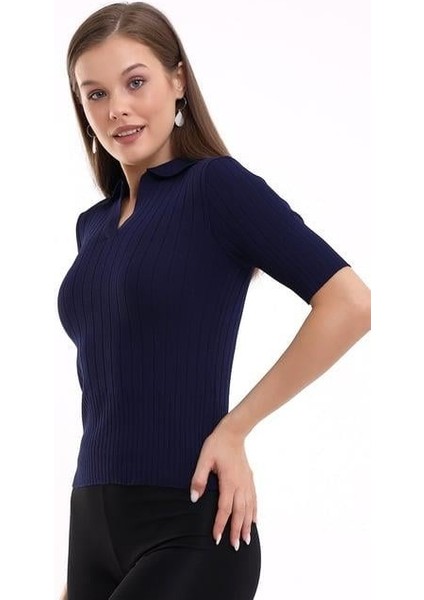 Polo Yaka Triko Bluz 6335 fiyatları