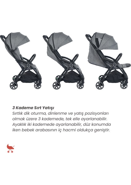 Ruby Tek Tuşla Otomatik Katlanan Kabin Boy Bebek Arabası fiyatları