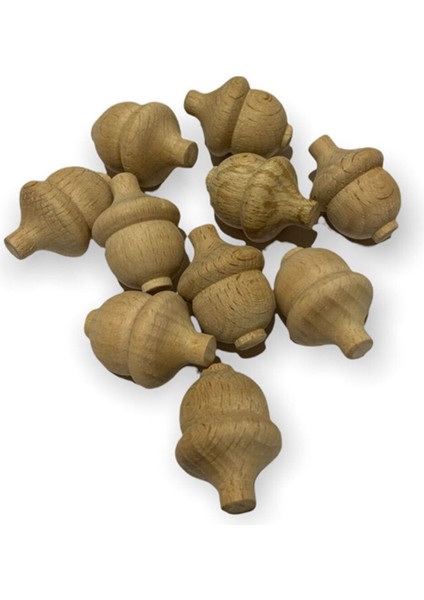 Ahşap Meşe Palamudu (10 Adet)