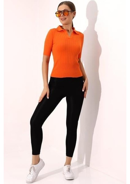 Polo Yaka Triko Bluz 6335