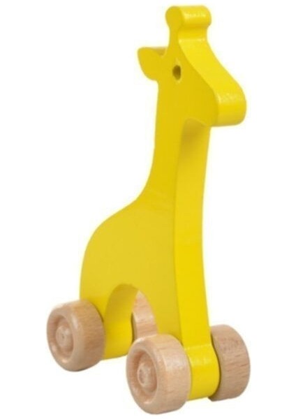 Hareketli Ahşap Mini Zürafa (Sarı)