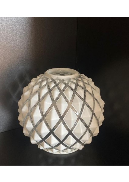 Avize Kol Camı Çapraz Beyaz 15CM KURE2318E5BYZ