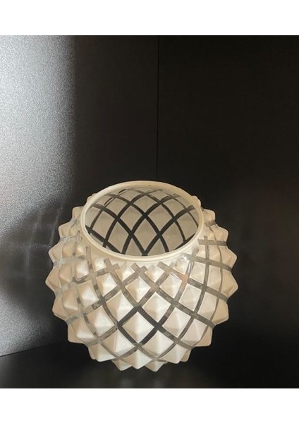 Avize Kol Camı Çapraz Beyaz 15CM KURE2318E5BYZ
