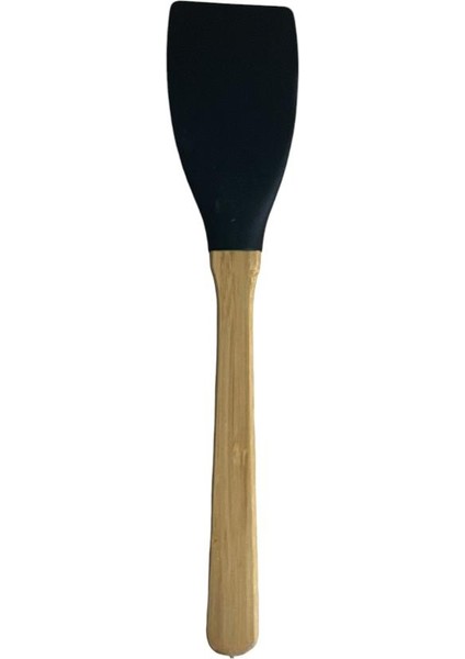 Silikon Spatula Bambu Saplı Silikon Spatula