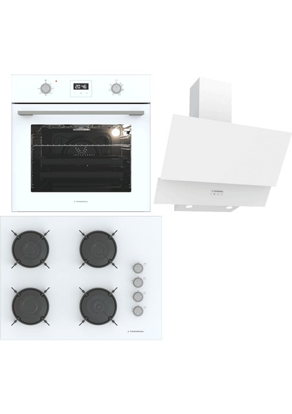 Ankastre Set (Bo O64D5C W + Bh P7144C W + Ch C6532C Ww)