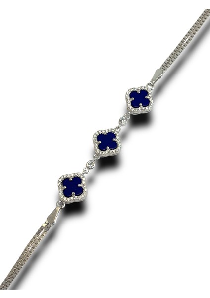 Mücevherat 925 Ayar Gümüş Van Cleef Bileklik, Van Cleef Bileklik, Gümüş Van Cleef Bileklik