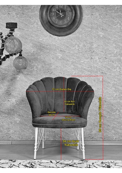Siyah Boyalı Tel Ayak Papatya Çay Seti Koltuk Takımı , Balkon, Salon, Ofis, Cafe Koltuk Takımı indirimleri