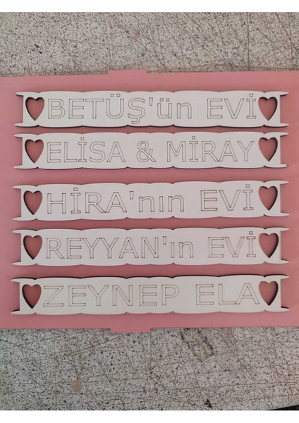 Ahşap Bebek Oyun Evi Isimlik Lütfen Isim Belirtiniz