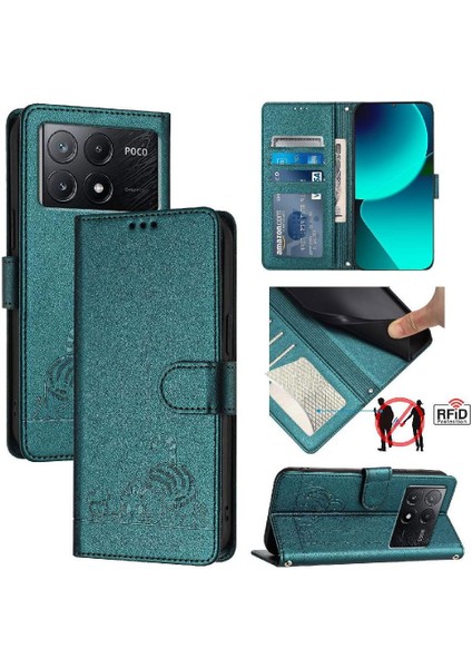 Xiaomi Redmi Için Kılıf Kredmi Kedi Rfıd Kart Yuvası Tutucu Kickstand Cüzdan Çevir (Yurt Dışından) indirimleri