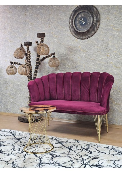 Ikili Gold Kaplama Tel Ayak Papatya Çay Seti Koltuk Takımı , Balkon, Salon, Ofis, Cafe Koltuk Takımı modelleri