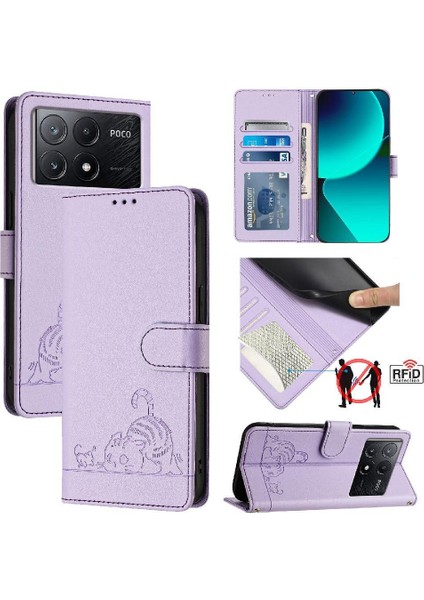 Xiaomi Redmi Için Kılıf Kredmi Kedi Rfıd Kart Yuvası Tutucu Kickstand Cüzdan Çevir (Yurt Dışından) indirimleri