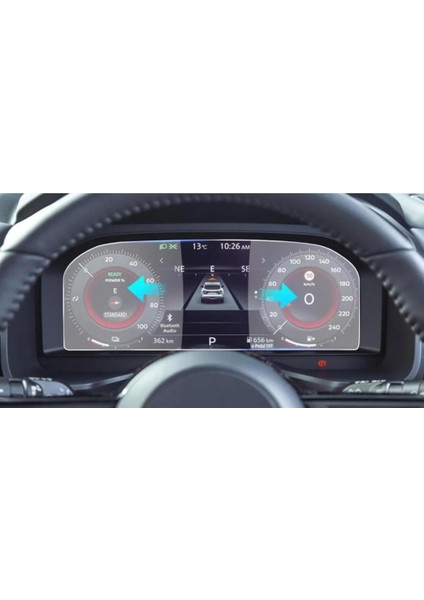 Nissan Qashqai 2024 Uyumlu Dijital Gösterge 9H Nano Ekran Koruyucu