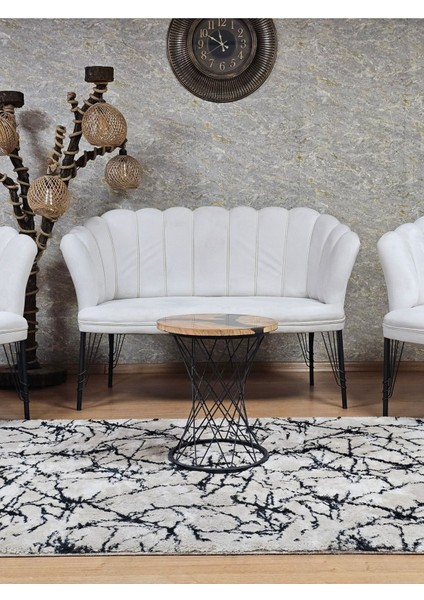 Siyah Boyalı Tel Ayak Papatya Çay Seti Koltuk Takımı , Balkon, Salon, Ofis, Cafe Koltuk Takımı fiyatları