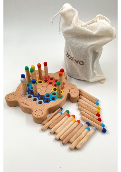 Montessori Eğitici Ahşap Oyuncak – Tak Çıkar Renkli Ahşap Kaplumbağa Oyuncak modelleri
