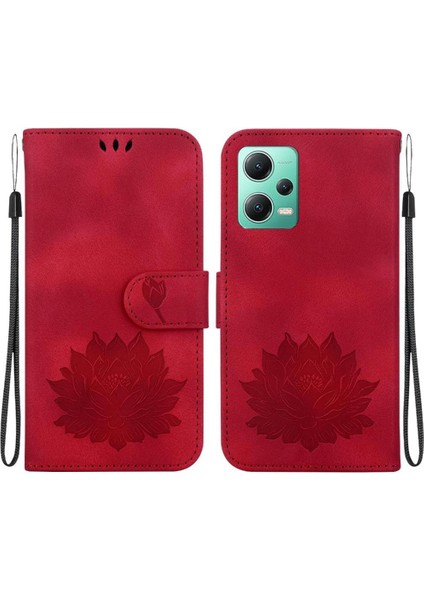 Xiaomi Redmi Not 12 Için Flip Case 5g Kickstand Cüzdan Kickstand Lotus (Yurt Dışından)