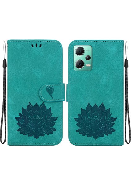 Xiaomi Redmi Not 12 Için Flip Case 5g Kickstand Cüzdan Kickstand Lotus (Yurt Dışından)