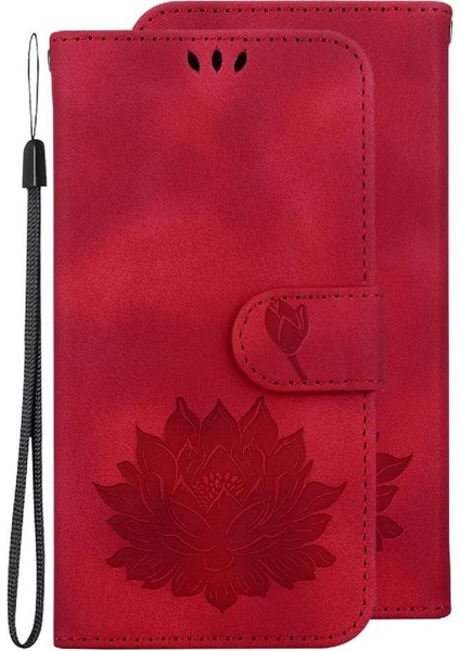 Tecno Camon 20 Pro 4g Cüzdan Manyetik Kabartma Lotus Çiçek Için Flip Case (Yurt Dışından)