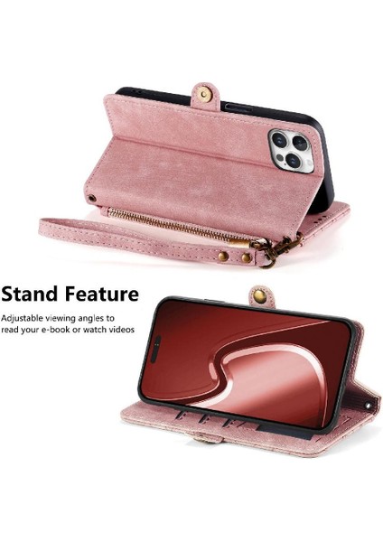Iphone 16 Pro Için Flip Case Basit Iş Deri Kılıf Kapak Çevirin (Yurt Dışından) fiyatları