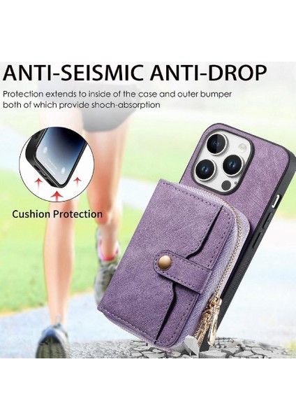 Iphone 16 Için Kılıf Pro Max Fermuar Kapatma 7 Kart Yuvaları Ayarlanabilir Kordon (Yurt Dışından) fiyatları