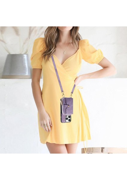 Iphone 16 Için Kılıf Pro Max Fermuar Kapatma 7 Kart Yuvaları Ayarlanabilir Kordon (Yurt Dışından) fırsatları