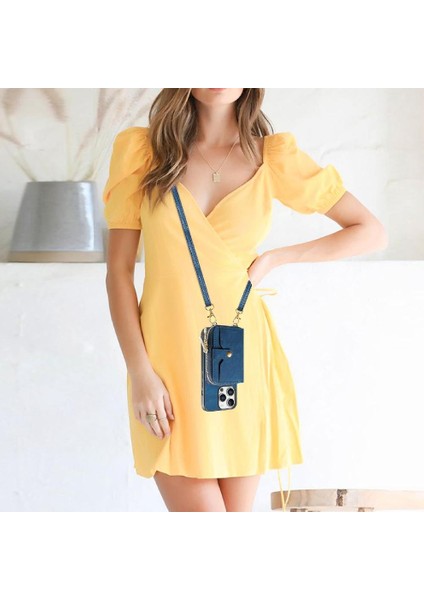 Iphone 16 Için Kılıf Pro Max Fermuar Kapatma 7 Kart Yuvaları Ayarlanabilir Kordon (Yurt Dışından) fiyatları