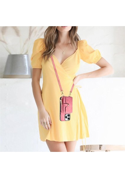 Iphone 16 Için Kılıf Pro Max Fermuar Kapatma 7 Kart Yuvaları Ayarlanabilir Kordon (Yurt Dışından) fırsatları