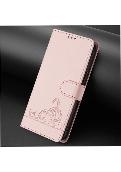 Xiaomi Poco M4 Pro 4g Kedi Rfıd Kart Yuvası Tutucu Kickstand Cüzdan (Yurt Dışından)
