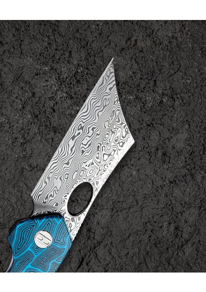 Bestech Skırmısh BL07B Şam G10 Sap Damascus Çakı