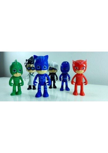 Pijamaskeliler Pjmasks Figür Oyuncakları 10 Lu Set