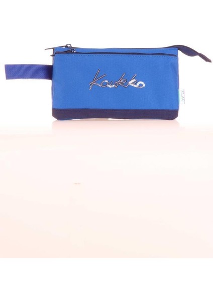 Hat Accordion Kalem Çantası Lacivert K2673